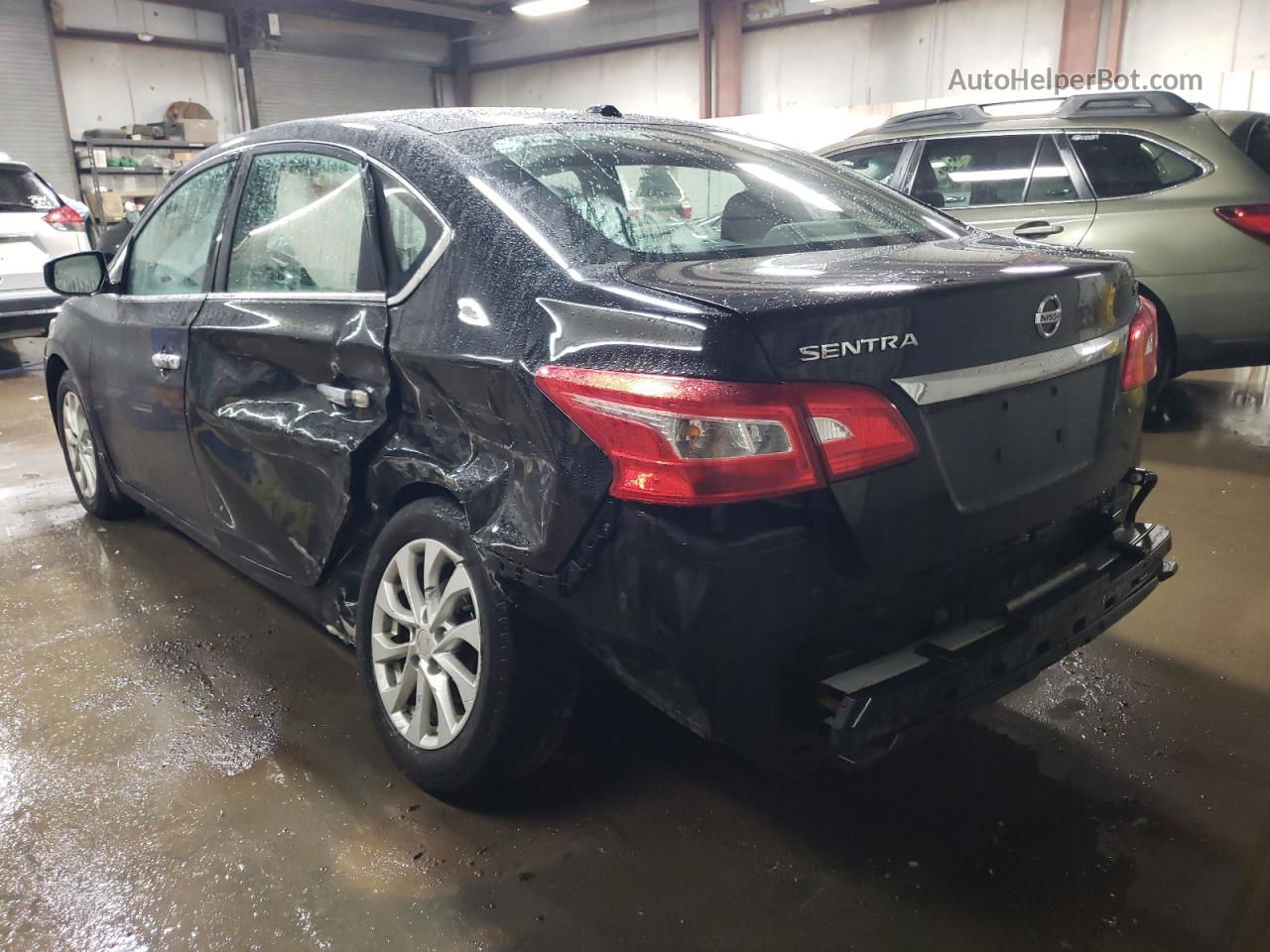 2018 Nissan Sentra S Black vin: 3N1AB7AP6JY219655