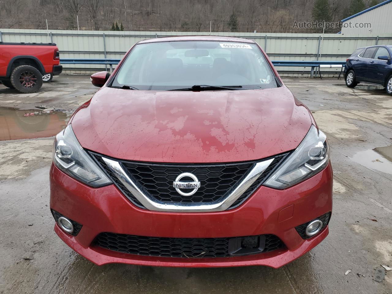 2018 Nissan Sentra S Red vin: 3N1AB7AP6JY221678