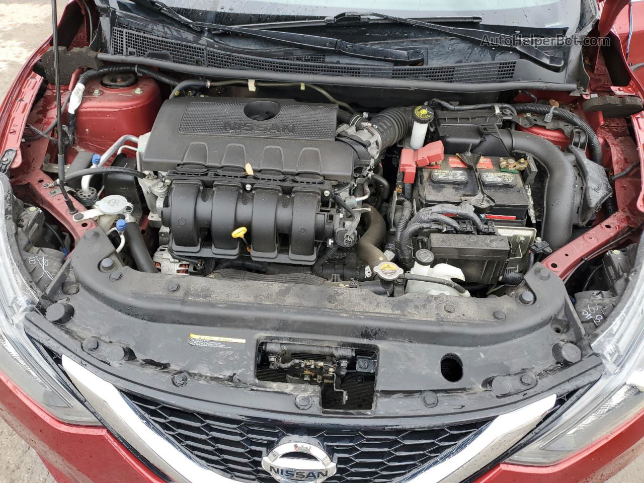 2018 Nissan Sentra S Red vin: 3N1AB7AP6JY221678