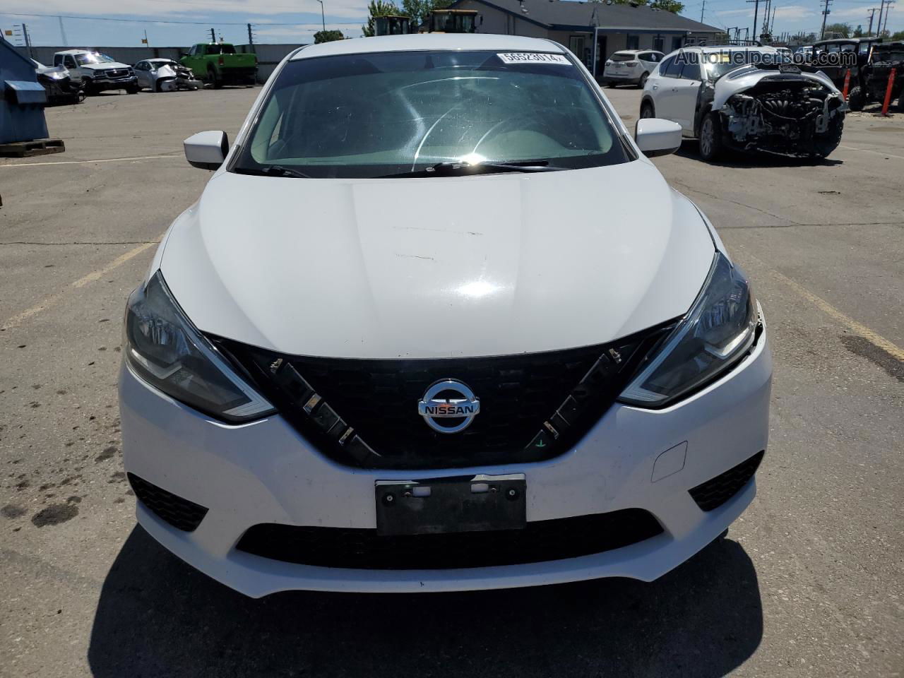 2018 Nissan Sentra S Белый vin: 3N1AB7AP6JY224452