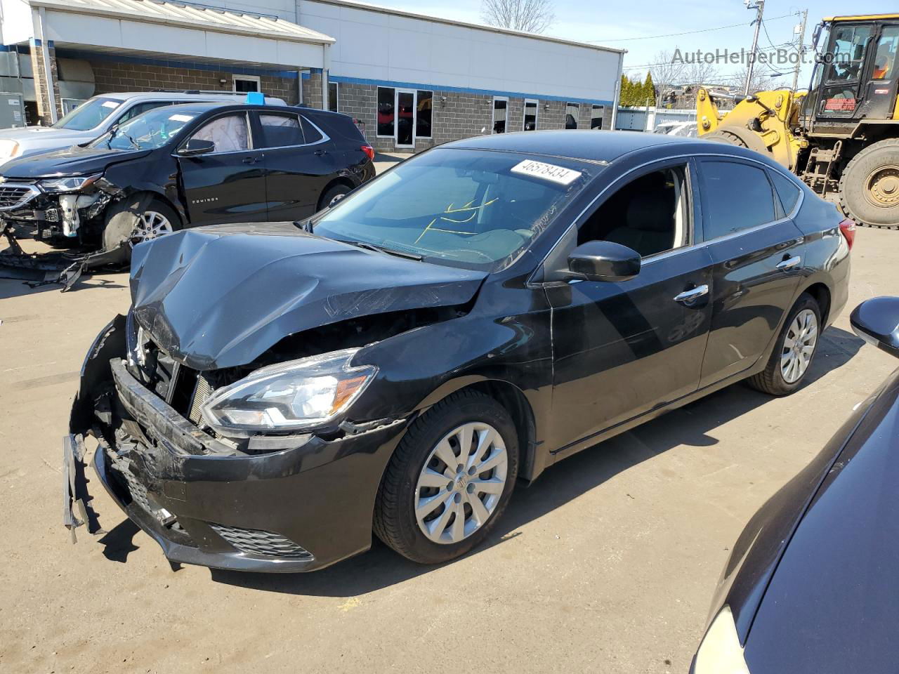 2018 Nissan Sentra S Black vin: 3N1AB7AP6JY226010