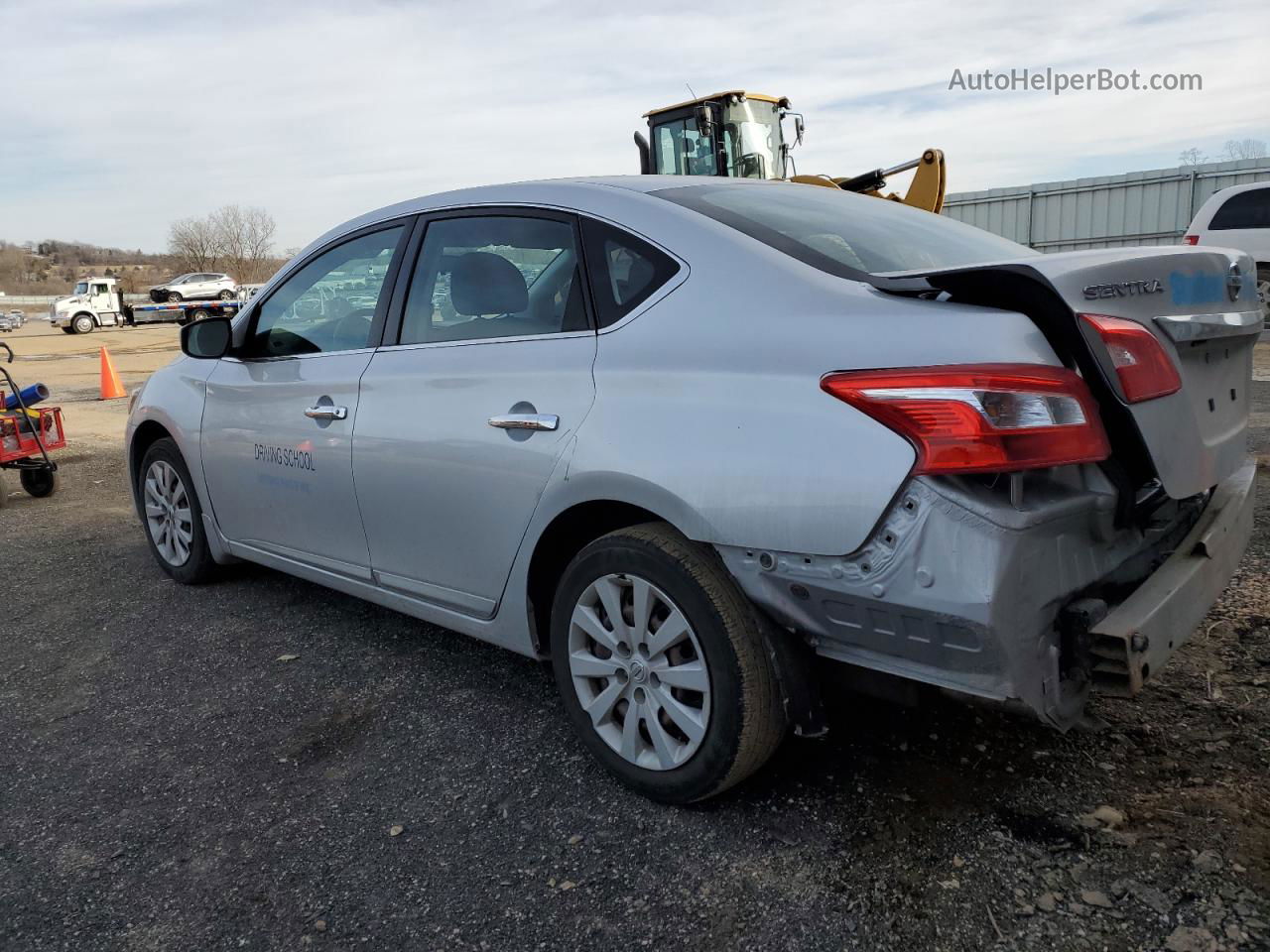 2018 Nissan Sentra S Silver vin: 3N1AB7AP6JY229859