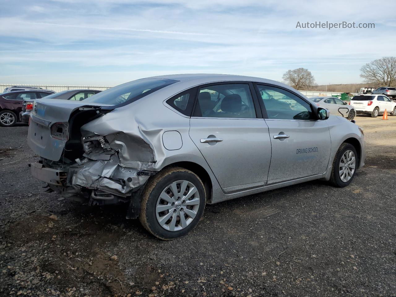 2018 Nissan Sentra S Silver vin: 3N1AB7AP6JY229859