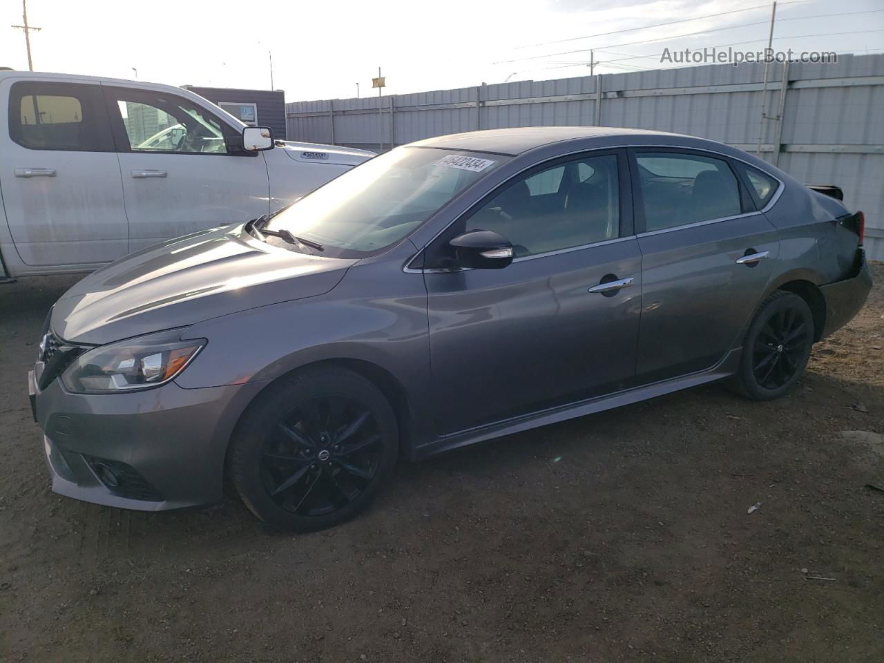 2018 Nissan Sentra S Charcoal vin: 3N1AB7AP6JY231465