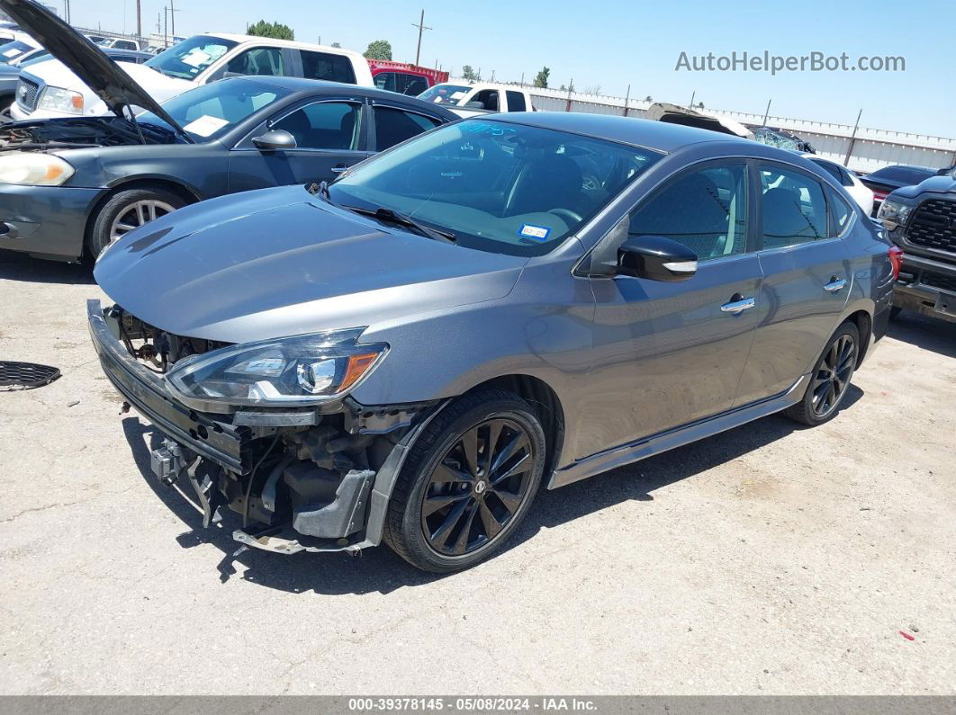 2018 Nissan Sentra Sr Gray vin: 3N1AB7AP6JY232843