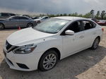 2018 Nissan Sentra S White vin: 3N1AB7AP6JY244975