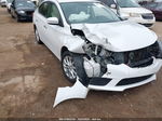 2018 Nissan Sentra Sv White vin: 3N1AB7AP6JY251280