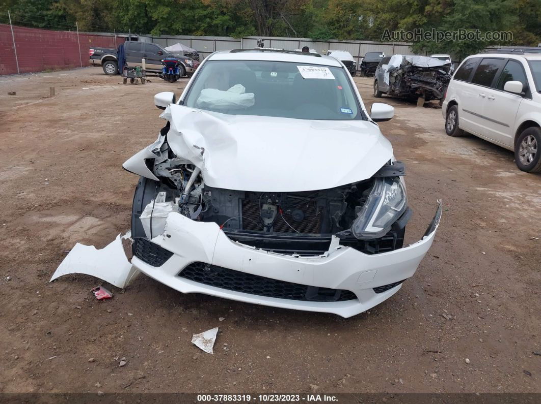 2018 Nissan Sentra Sv White vin: 3N1AB7AP6JY251280