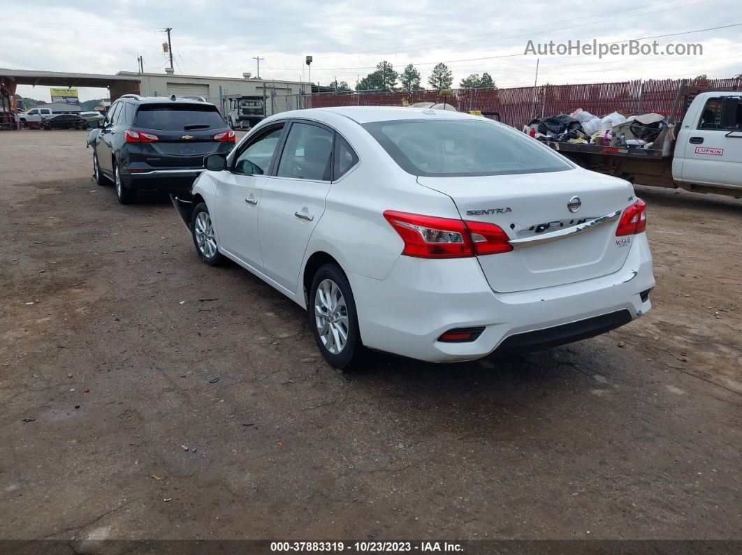 2018 Nissan Sentra Sv White vin: 3N1AB7AP6JY251280