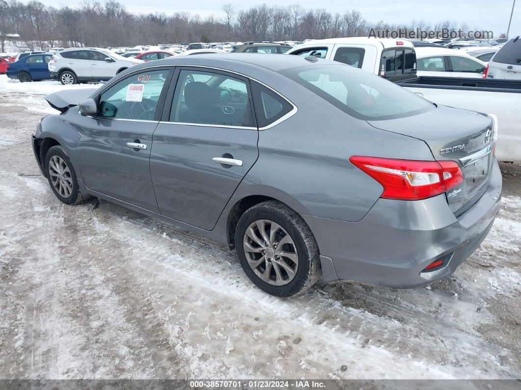 2018 Nissan Sentra Sv Gray vin: 3N1AB7AP6JY265728