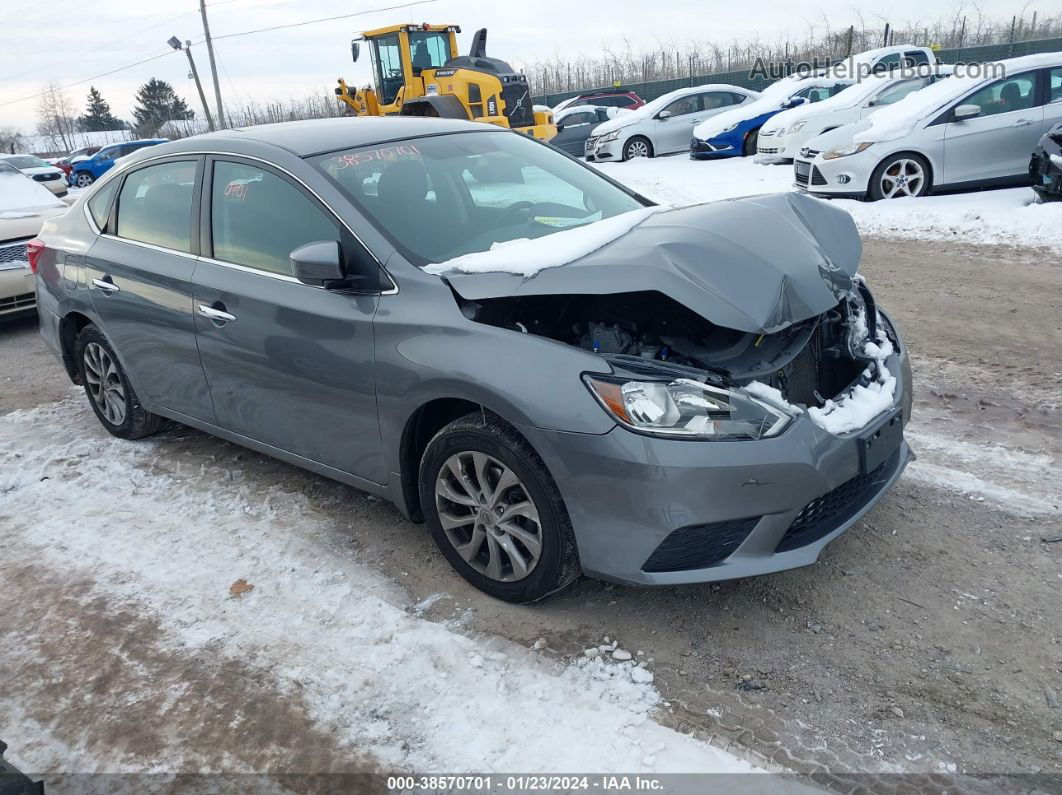 2018 Nissan Sentra Sv Серый vin: 3N1AB7AP6JY265728