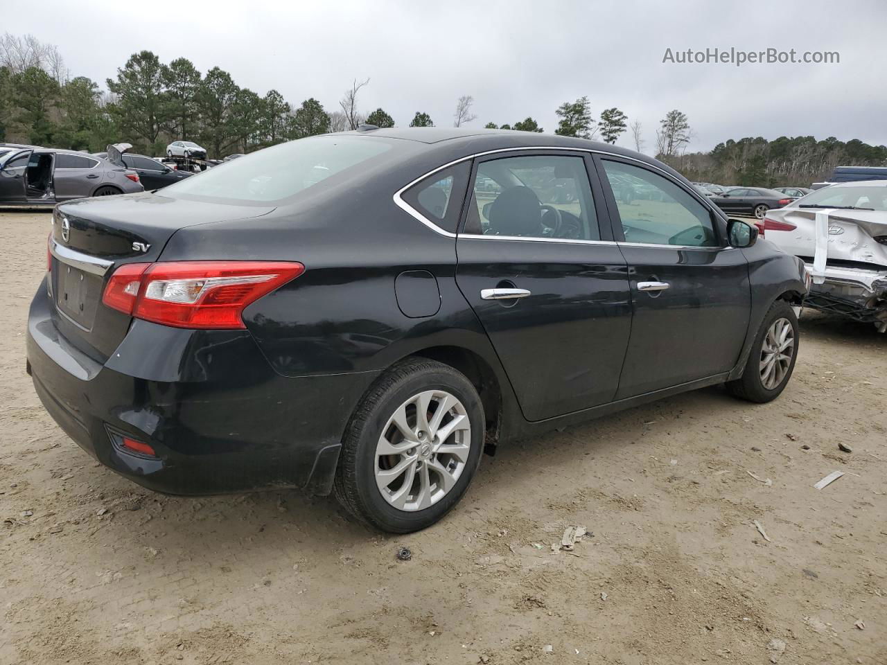 2018 Nissan Sentra S Black vin: 3N1AB7AP6JY266765