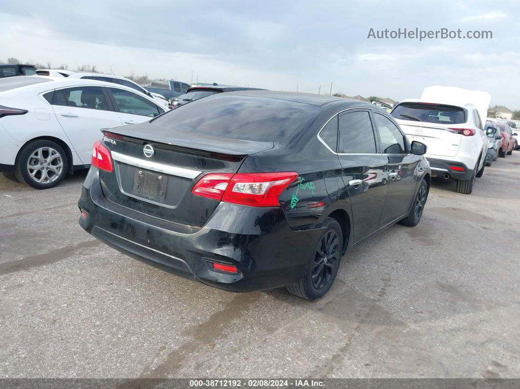 2018 Nissan Sentra S Black vin: 3N1AB7AP6JY275644