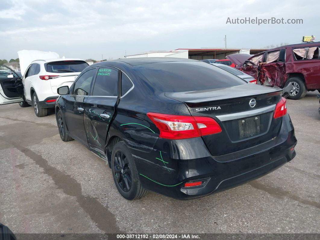 2018 Nissan Sentra S Black vin: 3N1AB7AP6JY275644