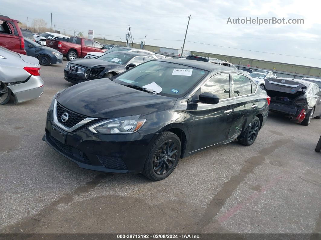 2018 Nissan Sentra S Черный vin: 3N1AB7AP6JY275644