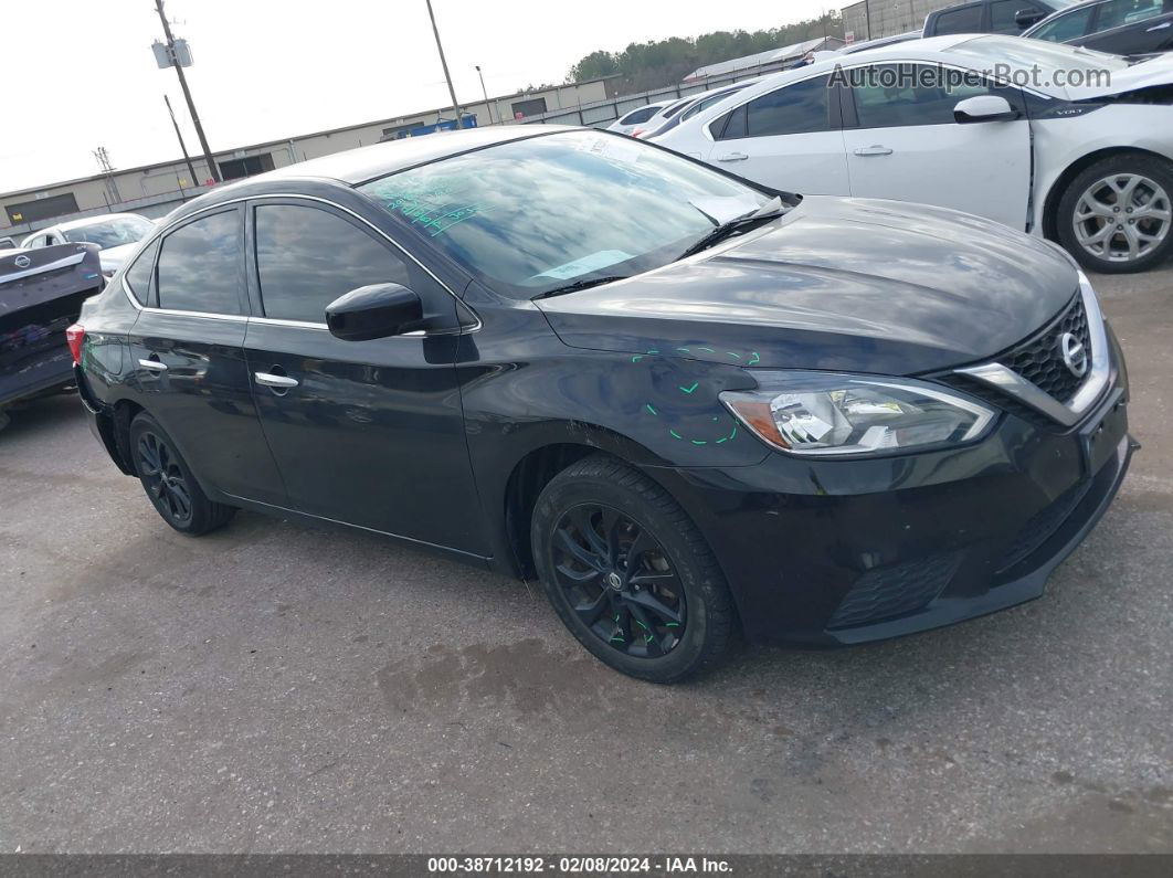 2018 Nissan Sentra S Black vin: 3N1AB7AP6JY275644