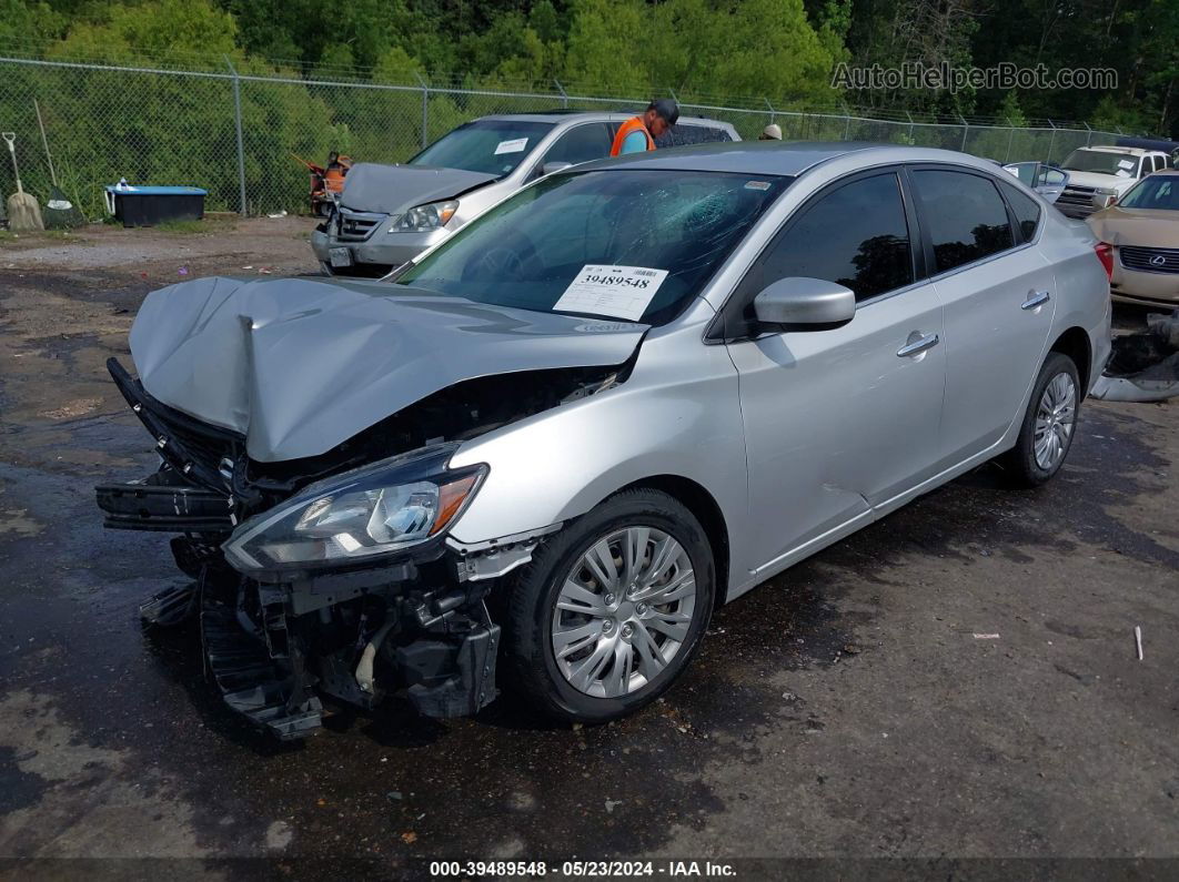 2018 Nissan Sentra S Silver vin: 3N1AB7AP6JY282268