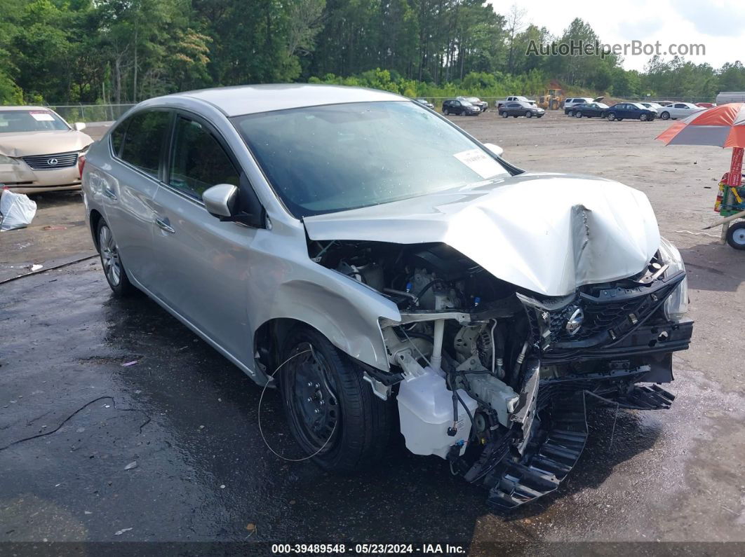 2018 Nissan Sentra S Silver vin: 3N1AB7AP6JY282268