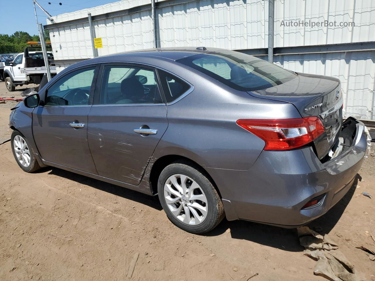 2018 Nissan Sentra S Gray vin: 3N1AB7AP6JY290306