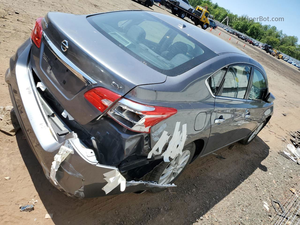 2018 Nissan Sentra S Gray vin: 3N1AB7AP6JY290306