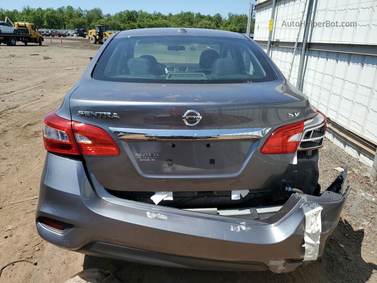 2018 Nissan Sentra S Gray vin: 3N1AB7AP6JY290306