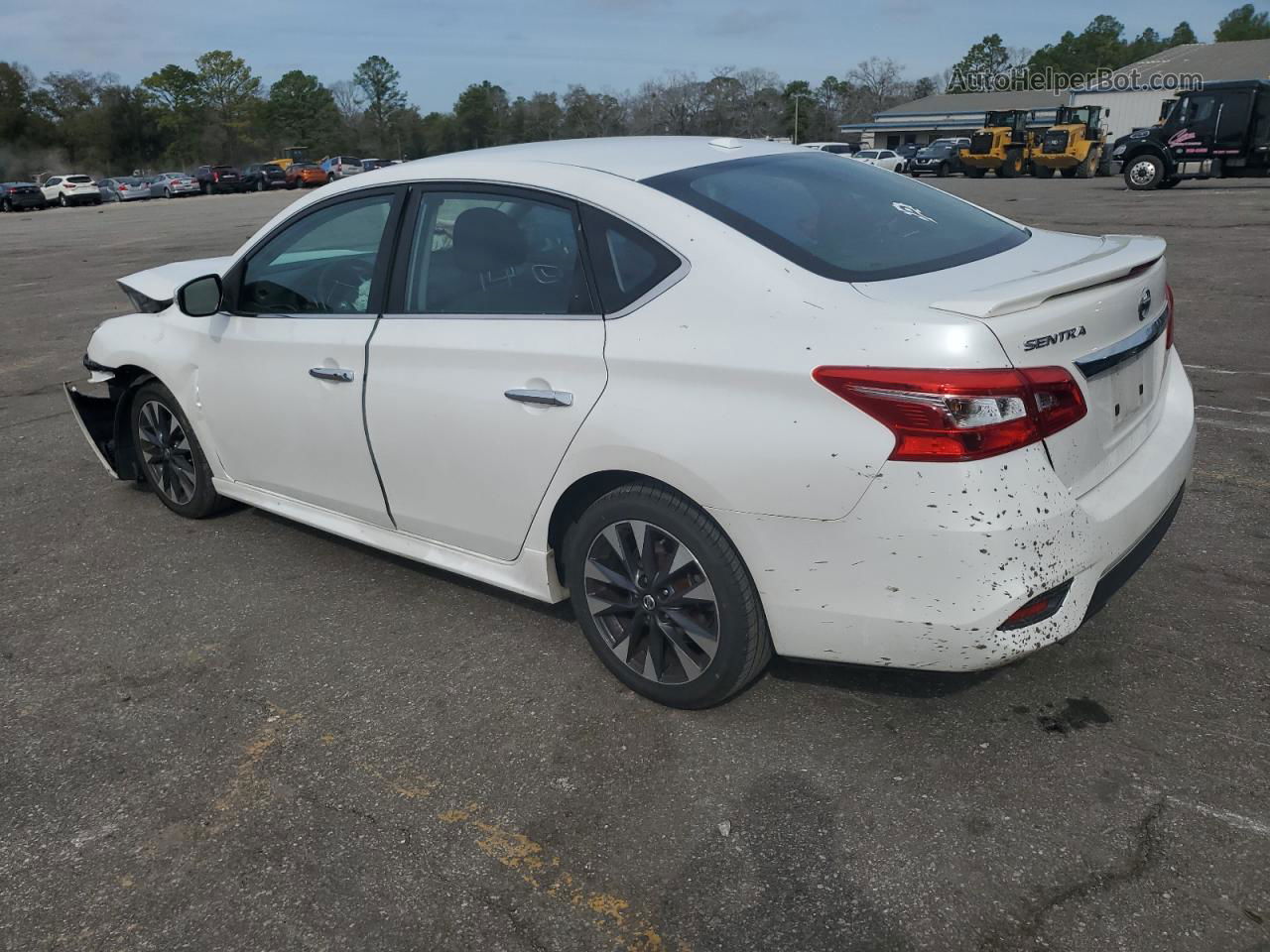 2018 Nissan Sentra S White vin: 3N1AB7AP6JY295960