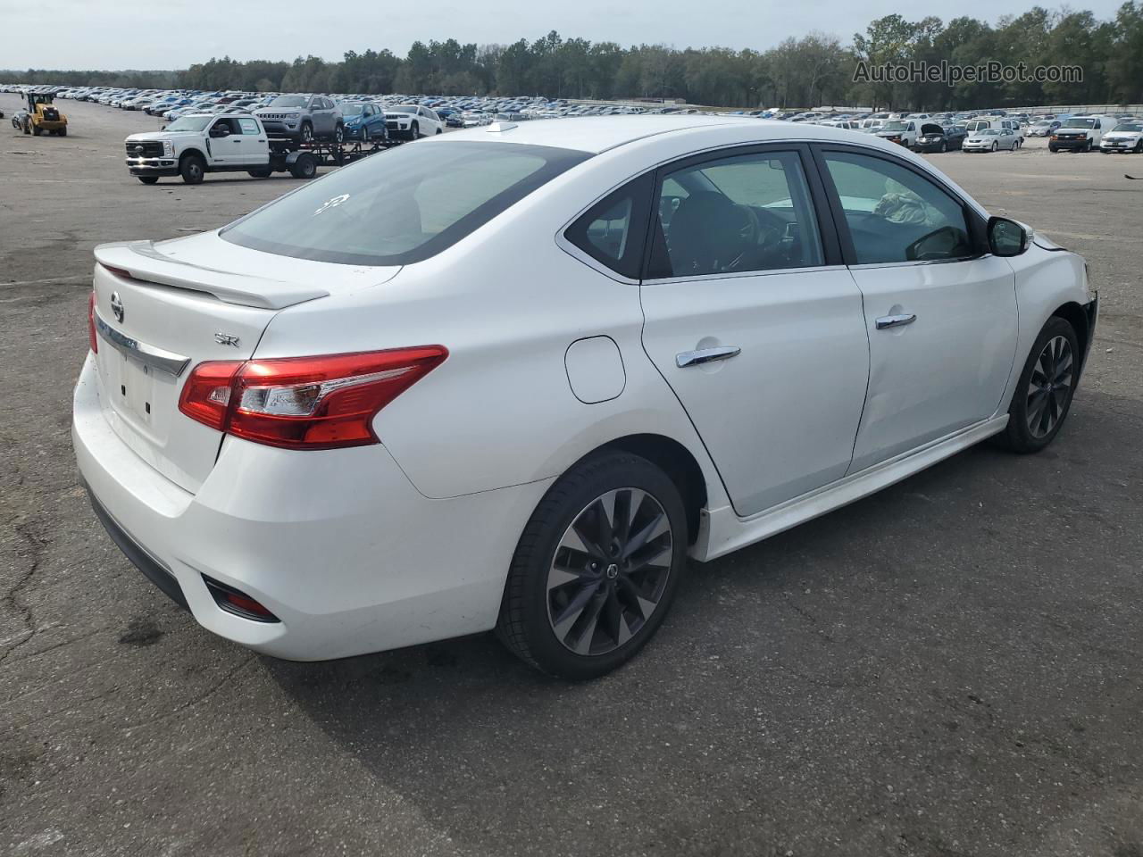 2018 Nissan Sentra S White vin: 3N1AB7AP6JY295960