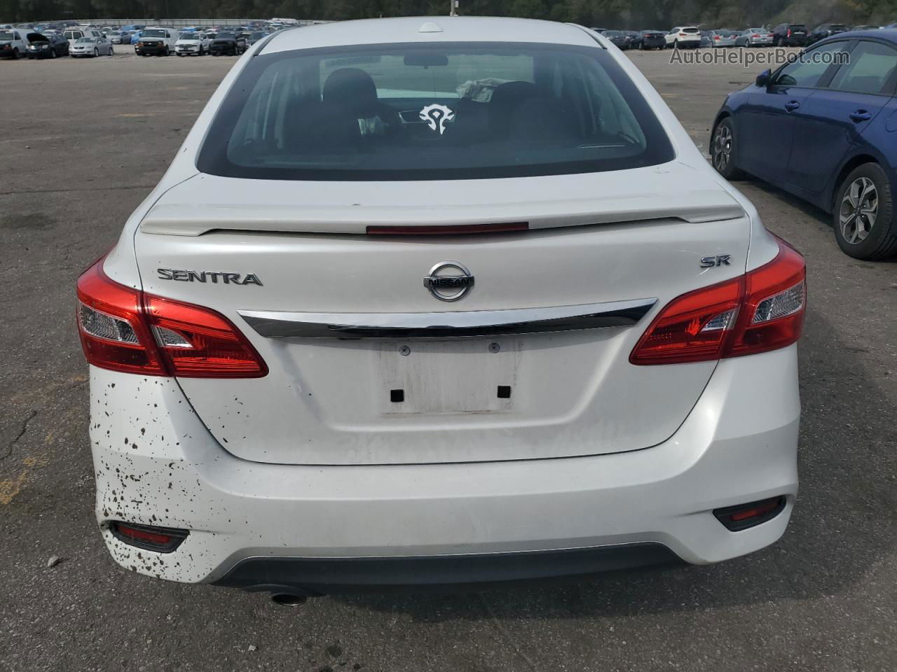 2018 Nissan Sentra S White vin: 3N1AB7AP6JY295960