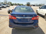 2018 Nissan Sentra S Blue vin: 3N1AB7AP6JY312126