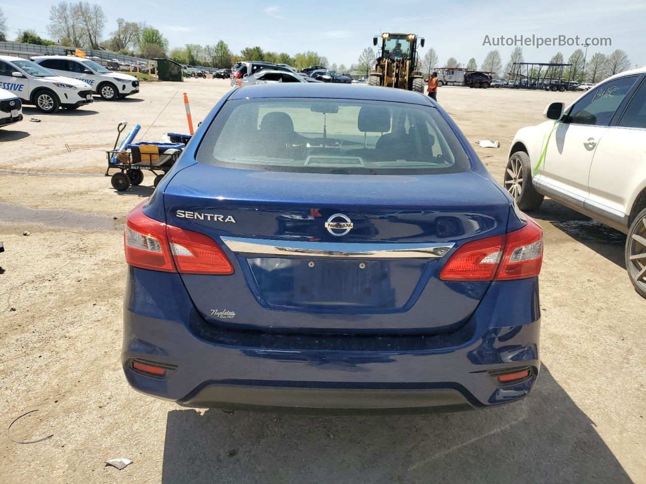 2018 Nissan Sentra S Blue vin: 3N1AB7AP6JY312126