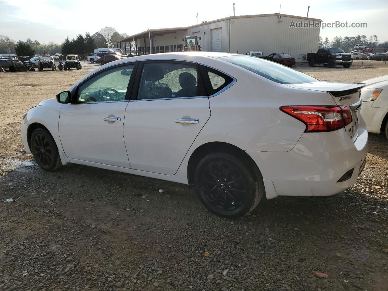 2018 Nissan Sentra S White vin: 3N1AB7AP6JY315866