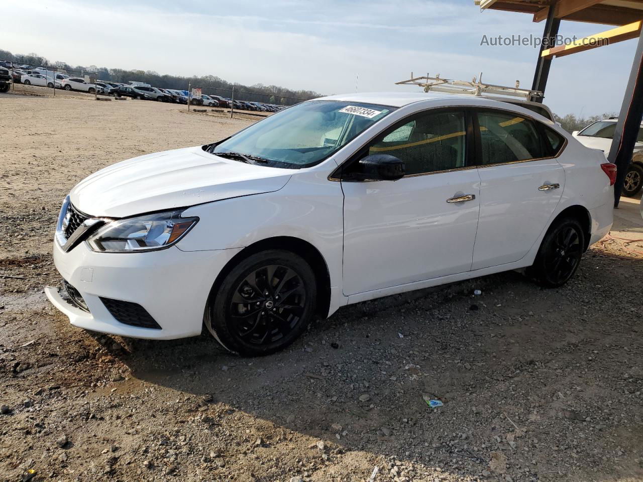 2018 Nissan Sentra S White vin: 3N1AB7AP6JY315866