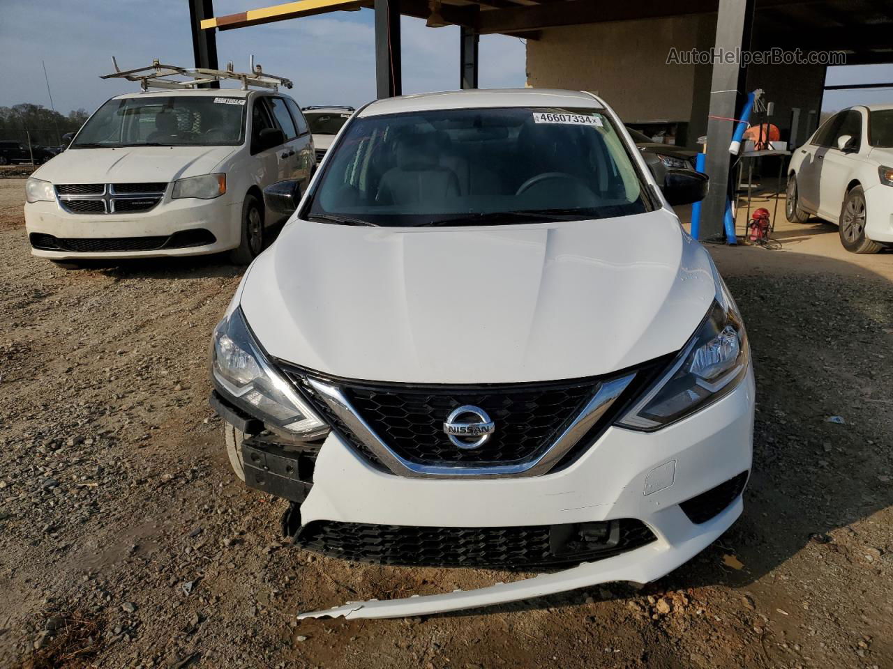 2018 Nissan Sentra S White vin: 3N1AB7AP6JY315866