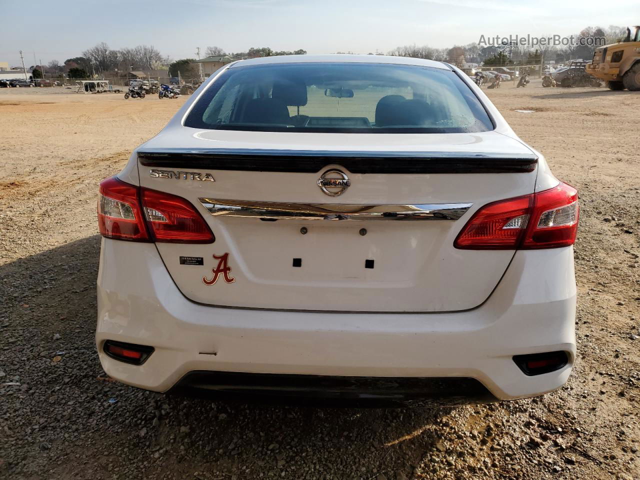 2018 Nissan Sentra S White vin: 3N1AB7AP6JY315866