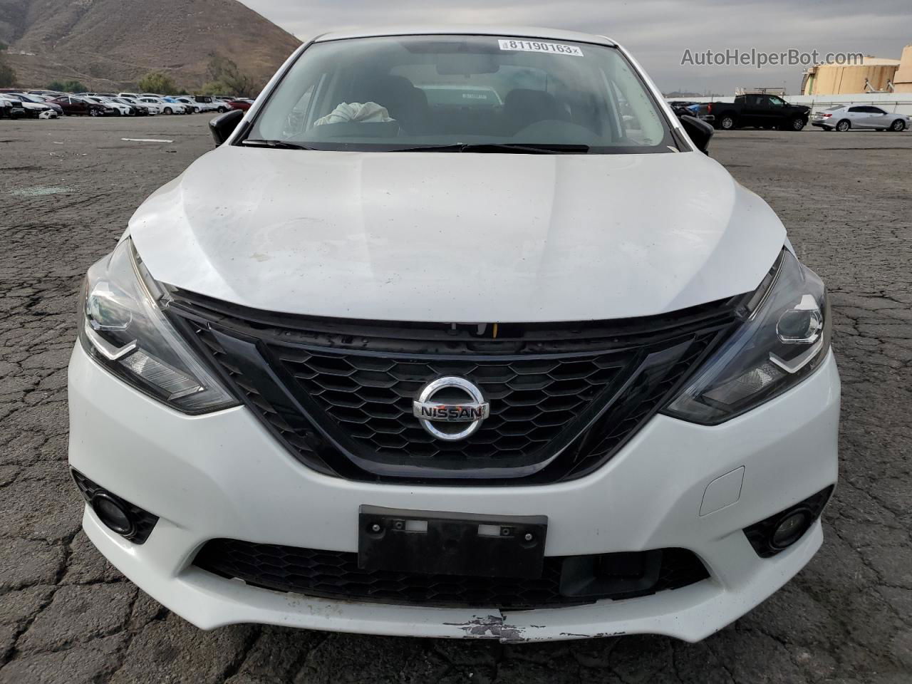 2018 Nissan Sentra S White vin: 3N1AB7AP6JY316922