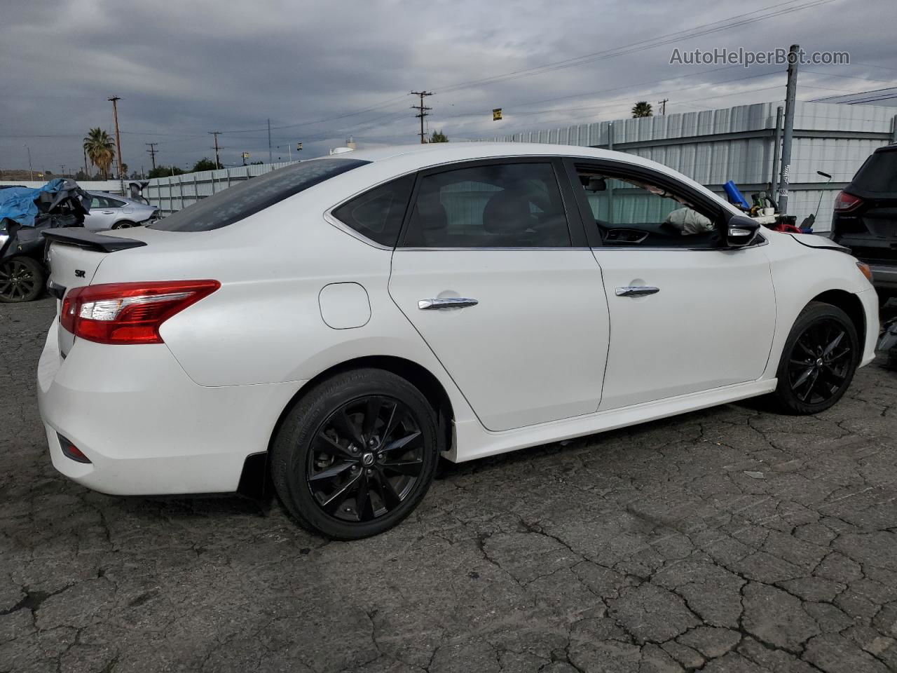 2018 Nissan Sentra S White vin: 3N1AB7AP6JY316922