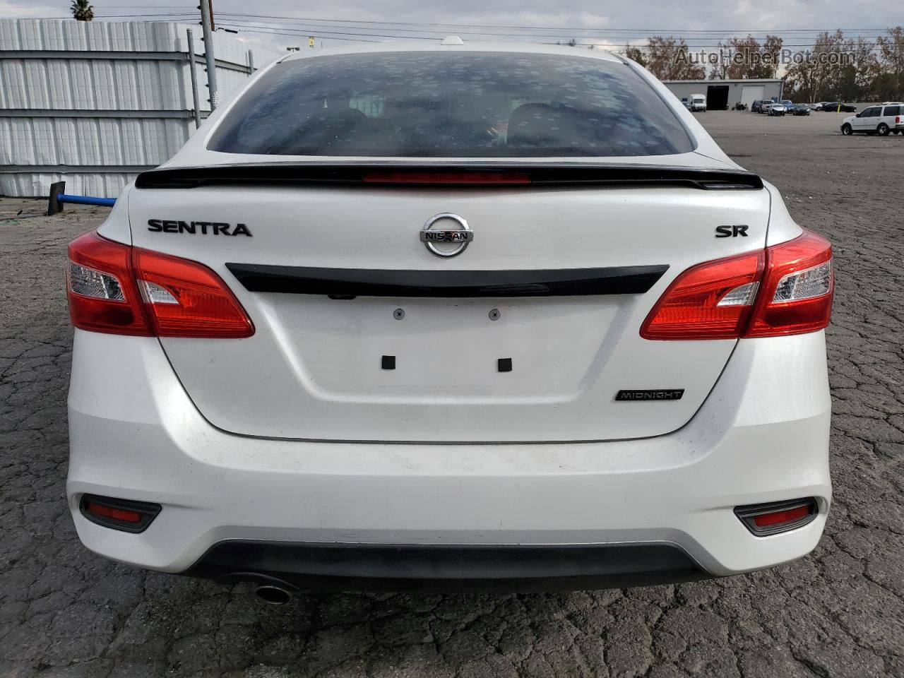 2018 Nissan Sentra S White vin: 3N1AB7AP6JY316922