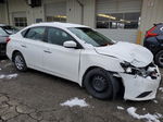 2018 Nissan Sentra S White vin: 3N1AB7AP6JY320744