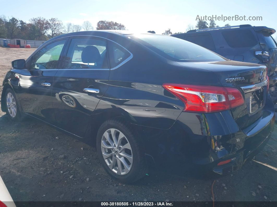 2018 Nissan Sentra Sv Black vin: 3N1AB7AP6JY328455