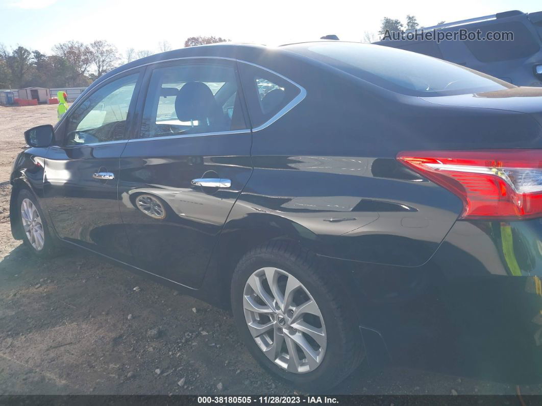 2018 Nissan Sentra Sv Black vin: 3N1AB7AP6JY328455