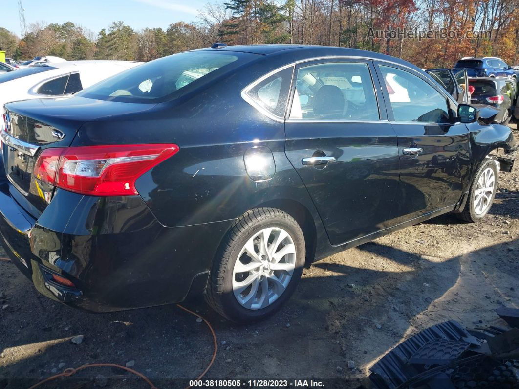 2018 Nissan Sentra Sv Black vin: 3N1AB7AP6JY328455