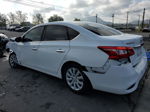 2018 Nissan Sentra S White vin: 3N1AB7AP6JY328584