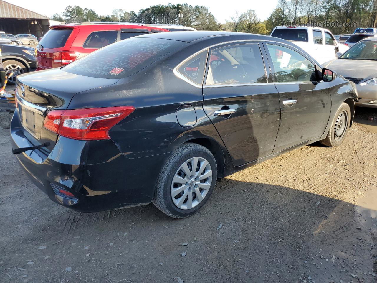 2018 Nissan Sentra S Black vin: 3N1AB7AP6JY330366