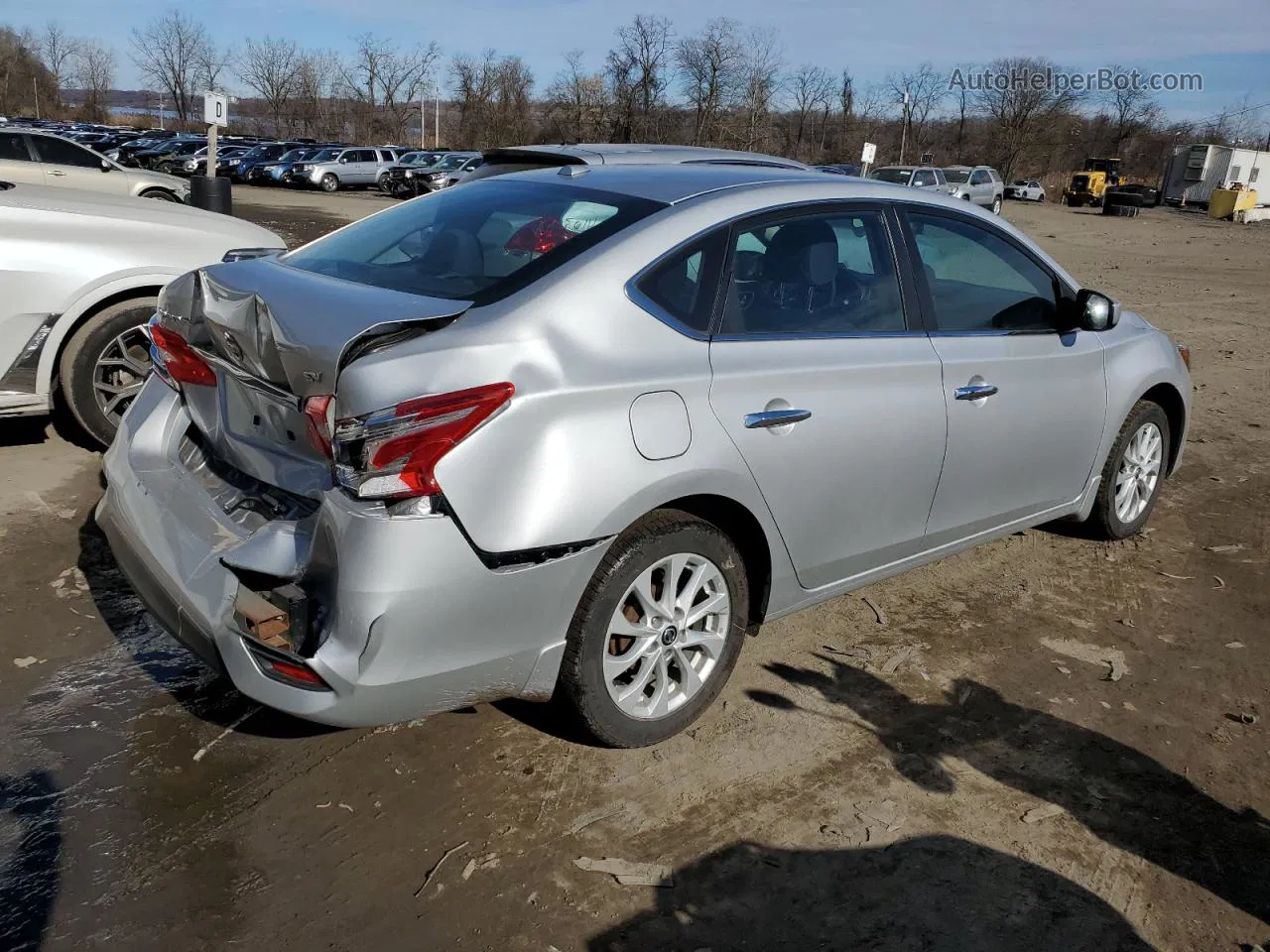 2018 Nissan Sentra S Silver vin: 3N1AB7AP6JY343778