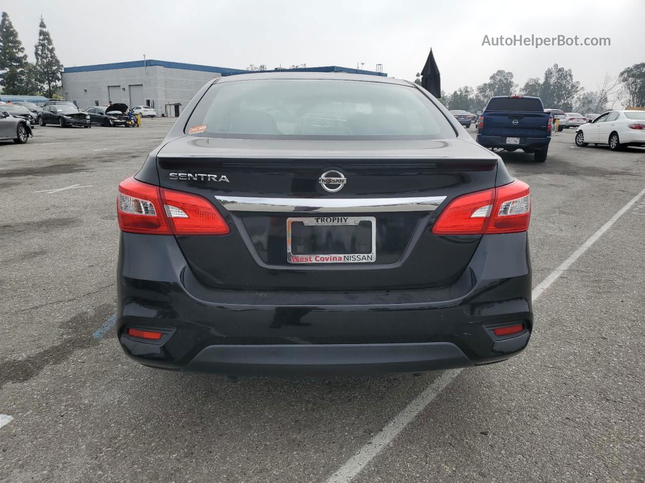 2018 Nissan Sentra S Черный vin: 3N1AB7AP6JY346311