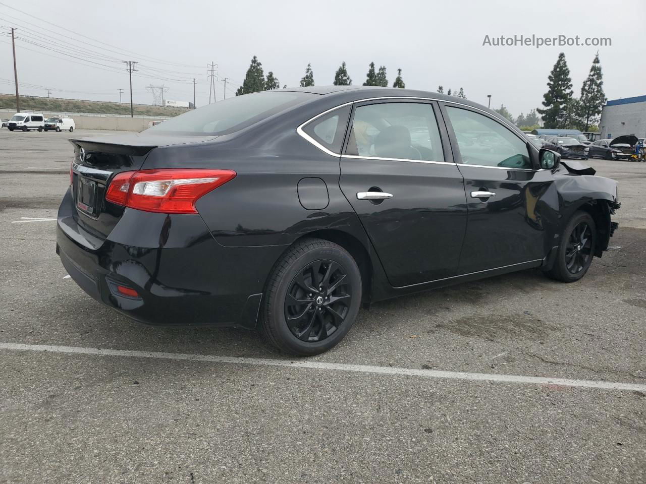 2018 Nissan Sentra S Black vin: 3N1AB7AP6JY346311