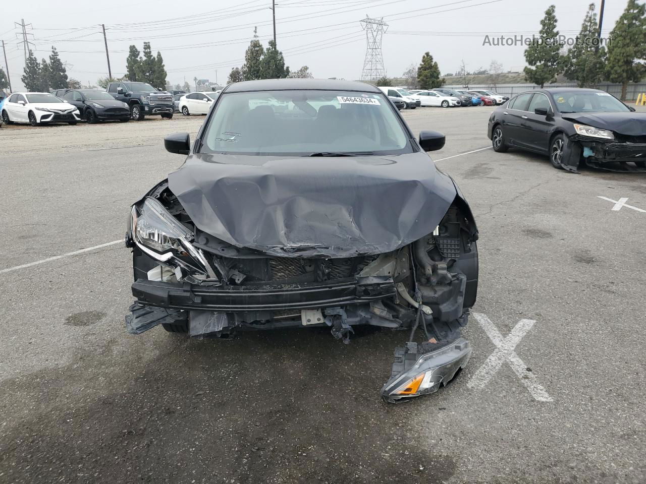 2018 Nissan Sentra S Black vin: 3N1AB7AP6JY346311