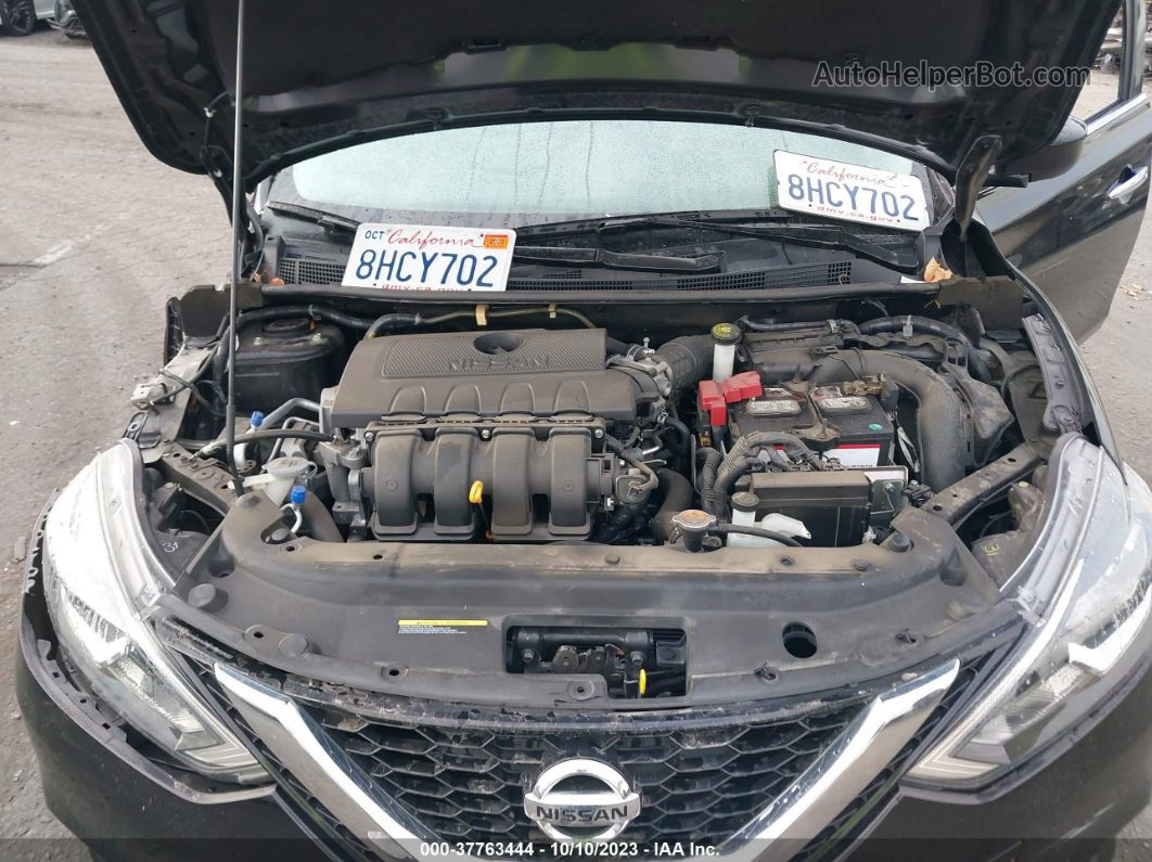 2018 Nissan Sentra S Черный vin: 3N1AB7AP6JY346437