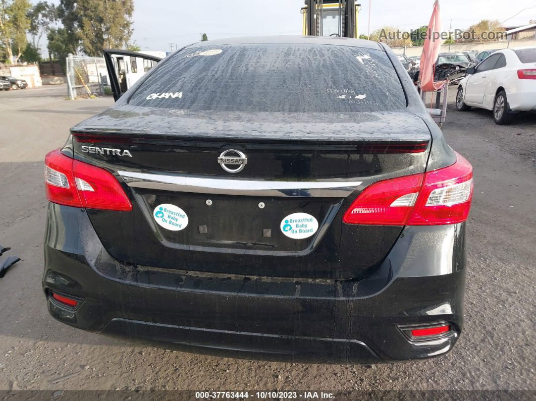 2018 Nissan Sentra S Black vin: 3N1AB7AP6JY346437