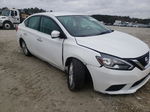 2019 Nissan Sentra S White vin: 3N1AB7AP6KL606950